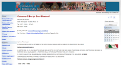 Desktop Screenshot of comune.borgosangiovanni.lo.it