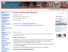 Tablet Screenshot of comune.borgosangiovanni.lo.it